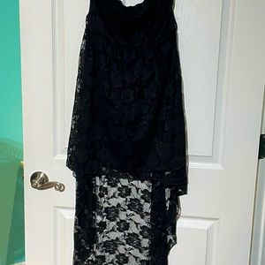 Black dress with lace